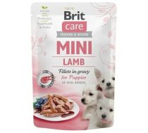 Mitrā barība ,konservi, suņiem Brit Care Mini Lamb, jēra gaļa, 0.085 kg