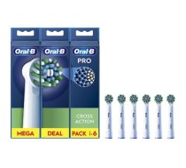 Oral-B EB50-6 Cross Action Pro Zobu Birstes Uzgaļi, 6 Gab