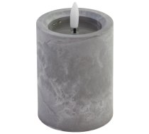 Svece LED 7.5x12cm, akmens efektu