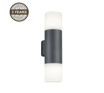 Āra sienas lampa Domoletti Orte 14216-2, 40W, E27, IP44, melna krās., 8.5 cm x 33 cm