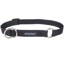 Kaklasiksna suņiem Amiplay Basic, melna krās., 350 - 500 mm x 20 mm, L