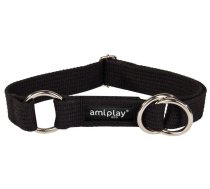 Kaklasiksna suņiem Amiplay Cotton, melna krās., 450 - 850 mm x 30 mm, XXL