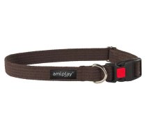 Kaklasiksna suņiem Amiplay Cotton with Lock, brūna krās., 320 - 520 mm x 20 mm, 32-52