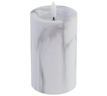 Svece LED 7.5x15cm, marmora efektu