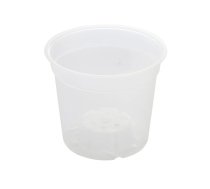 Puķu pods Orchidea MCH15, plastmasa, caurspīdīga krās.