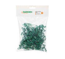 Augu stiprinājuma gredzeni Garden Center, 26 cm, plastmasa, zaļa krās., 50 gab.