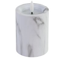 Svece LED 7.5x12cm, marmora efektu