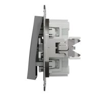 Slēdzis Schneider Electric Asfora, 1 kl, melna krās.