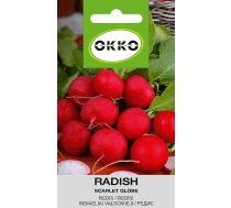 Sēklas Okko, redīsi Scarlet Globe, 3 g