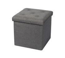 Pufs Domoletti XYF15447BE, pelēka krās., 38 cm x 38 cm x 37.5 cm