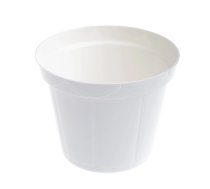 Puķu pods Uniplastex Classic UDC12, plastmasa, balta krās.