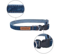 Kaklasiksna suņiem Amiplay Denim, tumši zila, 200 - 350 mm x 10 mm, 20-35