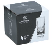 Glāžu komplekts, stikls, 0.26 l, 4 gab.