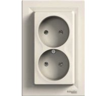 Kontaktligzda Schneider Electric Asfora EPH9700123, rozete bez zemējuma, IP20, dzeltena krās.-smilškrāsas