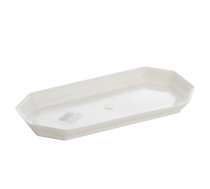 Puķu poda šķīvis Uniplastex Upp, balta krās., 24.2 cm, 24 cm