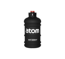 Ūdens pudele Atom, melna, plastmasa, 2.2 l
