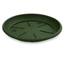 Puķu poda šķīvis Plasticotto, zaļa krās., 23 cm