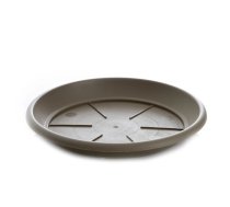 Puķu poda šķīvis Plasticotto, pelēka krās., 23 cm