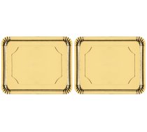 Paplāte 643380, 38 cm x 2 cm, 31 cm, 2 gab., Zelta