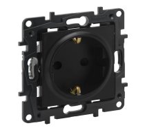 Kontaktligzda Legrand Niloe Step 863520, Iezemēta rozete, melna