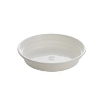 Puķu poda šķīvis Uniplastex 5-300, balta krās., 11 cm