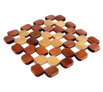 Servēšanas paplāte, 16 cm x 16 cm, koka, bambuss