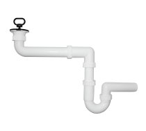 Sifons izlietnei U-veida 1 1-4x40mm, kompakts