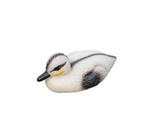 Dārza apdare "Pīle" N040, 13 cm x 7 cm x 7.5 cm, balta krās.