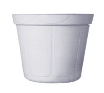 Puķu pods Uniplastex Classic UDC14, plastmasa, balta krās.