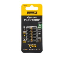 FLEXTORQ skrūvgriežu uzgaļi T25 25 mm, DeWALT, 5 gab.