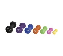 Hantele TOORX neoprēna hanteles, violetas, 1 kg