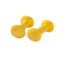 Hanteles TUNTURI Neoprēna hanteles 1.5kg, dzeltenas