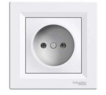 Kontaktligzda Schneider Electric Asfora EPH3000121, rozete bez zemējuma, IP20, balta krās.