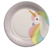 Šķīvis papīra Unicorn 10gb 23cm