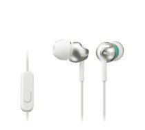 Vadu austiņas Sony MDR-EX110AP, balta krās.-sudraba krās.