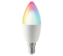 LED spuldze 6W C37 E14 3000k Wi-Fi RGB Tuya BESK