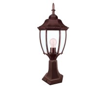 Brīvi stāvošs āra gaismeklis Domoletti EL-560P2, 100W, E27, IP44, melna krās.-sarkana krās., 21 cm x 60 cm