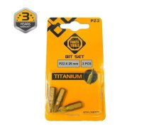 Skrūvgriežu uzgaļu komplekts Forte Tools BT03-25PZ2T, PZ2, 25 mm