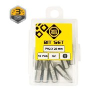 Skrūvgriežu uzgaļu komplekts Forte Tools, PH2, 25 mm