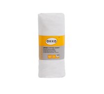 Palags Okko 601, balta krās., 140-160- 200 cm, ar gumiju