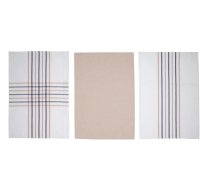 Virtuves dvieļu komplekts Okko PMM-KT10R, pelēka-bēša, 60 cm x 40 cm, 3 gab.
