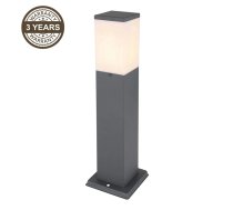 Brīvi stāvošs āra gaismeklis Domoletti Corte, 15W, E27, IP44, antracīta krās., 12.4 cm x 45 cm