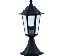 Brīvi stāvošs āra gaismeklis Domoletti Arna, 15W, E27, IP44, melna, 16.4 cm x 39 cm