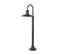 Brīvi stāvošs āra gaismeklis Domoletti Korna, 15W, E27, IP44, melna, 36.5 cm x 100 cm