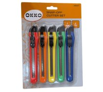Celtniecības nažu komplekts Okko, 13.2 cm, plastmasa-metāls, 5 gab.