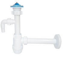 Sifons Ani izlietnēm 1 1-4х32mm ar veļas mašīnu pies., caurule 32mm