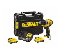 Akumulatora skrūvgriezējs - urbis ar bateriju Dewalt DCD701D2-QW, 10.8 - 12 V, 2 Ah