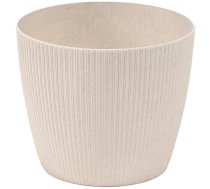 Puķu pods Lamela Jumper 867-05, plastmasa, 11 cm x 11 cm, balta krās.