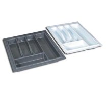 Galda piederumu organizatori Rejs, 43 cm x 43 cm, plastmasa, pelēka krās.