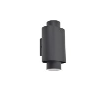 Āra sienas lampa Lutec Cypres, 7W, GU10, IP44, tumši pelēka krās., 10.9 cm x 20.2 cm